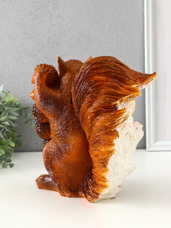 Копилка для денег «Белка с орехами», гипс, 25×25×14 см