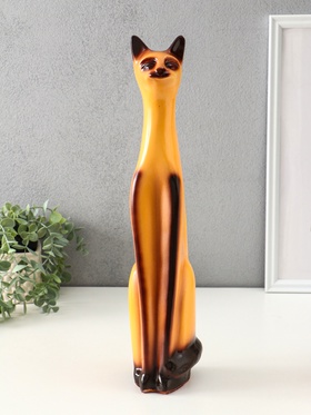 Копилка для денег «Котёнок египетский», гипс, 44.5×9×11 см