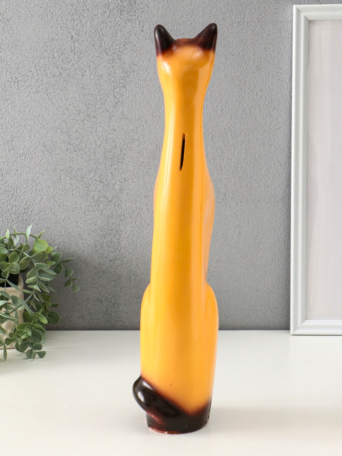 Копилка для денег «Котёнок египетский», гипс, 44.5×9×11 см