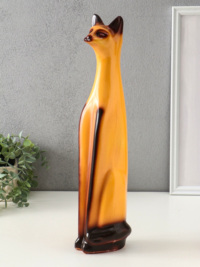 Копилка для денег «Котёнок египетский», гипс, 44.5×9×11 см