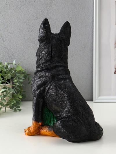 Копилка для денег «Овчарка средняя», гипс, 32×23×16 см