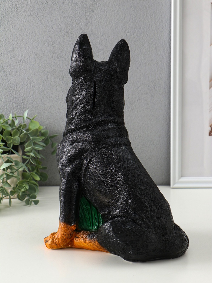 Копилка для денег «Овчарка средняя», гипс, 32×23×16 см