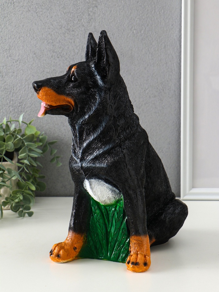 Копилка для денег «Овчарка средняя», гипс, 32×23×16 см