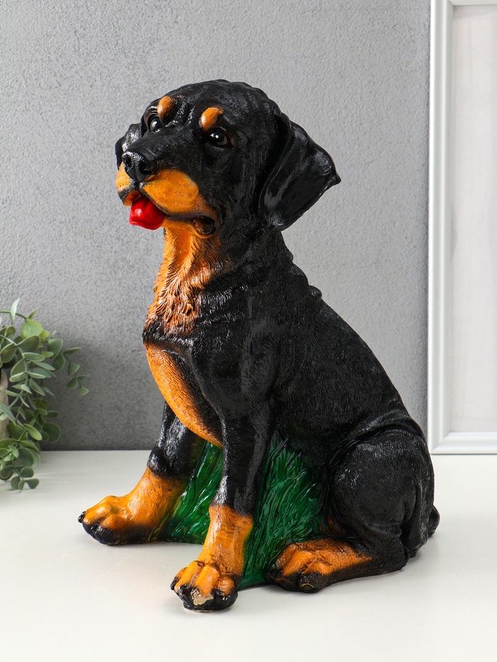Копилка для денег «Ротвейлер», гипс, 37.5×23.5×29 см