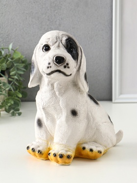 Копилка для денег «Щенок далматинец», гипс, 24×21×14 см