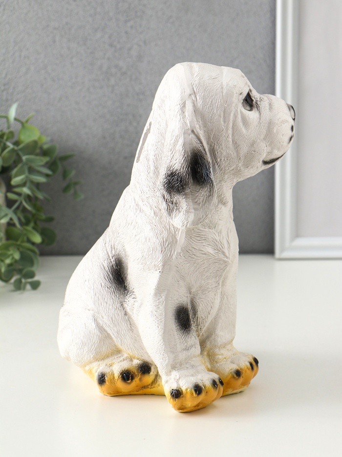 Копилка для денег «Щенок далматинец», гипс, 24×21×14 см