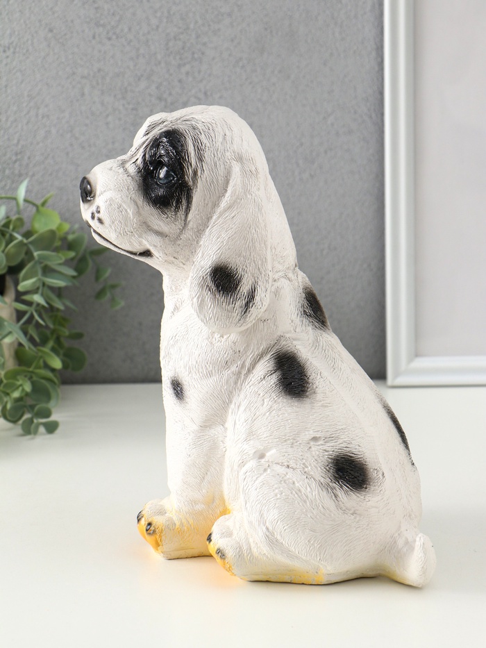 Копилка для денег «Щенок далматинец», гипс, 24×21×14 см