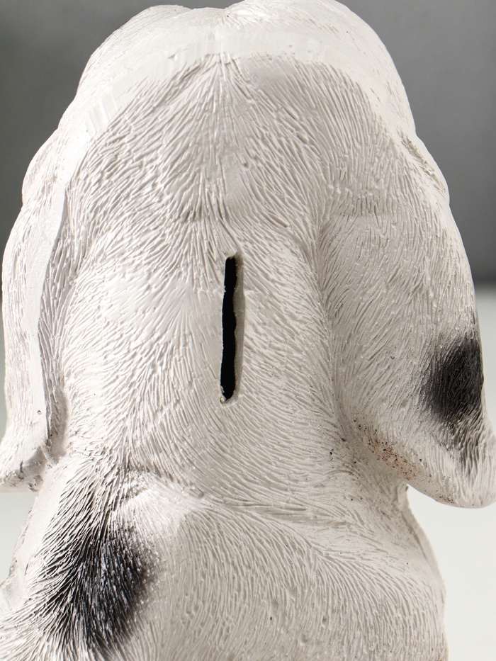 Копилка для денег «Щенок далматинец», гипс, 24×21×14 см