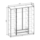 УЦЕНКА Шкаф четырёхстворчатый 1760×530×2100 крафт белый - Фото 2