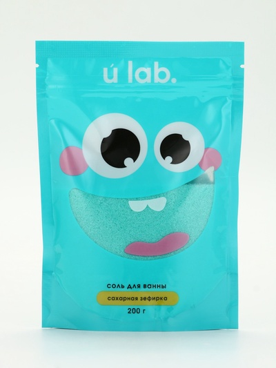 Соль для ванны «Монстрики», 200 г, аромат сахарная зефирка, ULAB