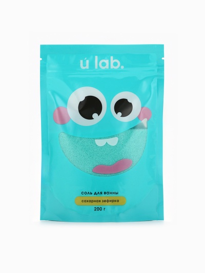 Соль для ванны «Монстрики», 200 г, аромат сахарная зефирка, ULAB