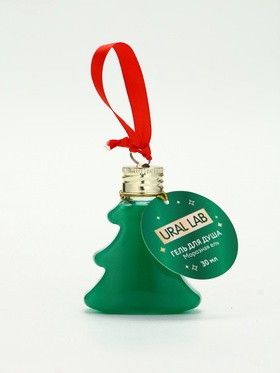 Гель для душа в форме ёлки, 30 мл, аромат морозная ель, URAL LAB