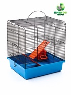 Клетка для грызунов «Мини» двухъярусная, 29×25×32 см, синий - фото 809290495 Клетка для грызунов «Мини» двухъярусная, 29×25×32 см, синий - фото 809290495