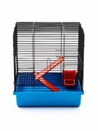 Клетка для грызунов «Мини» двухъярусная, 29×25×32 см, синий - фото 809290497 Клетка для грызунов «Мини» двухъярусная, 29×25×32 см, синий - фото 809290497