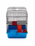 Клетка для грызунов «Мини» двухъярусная, 29×25×32 см, синий - фото 809290499 Клетка для грызунов «Мини» двухъярусная, 29×25×32 см, синий - фото 809290499
