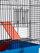 Клетка для грызунов «Мини» двухъярусная, 29×25×32 см, синий - фото 809290504 Клетка для грызунов «Мини» двухъярусная, 29×25×32 см, синий - фото 809290504