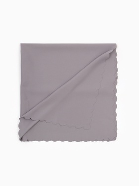 Скатерть «Доляна», однотонная, серая, 140×100 см