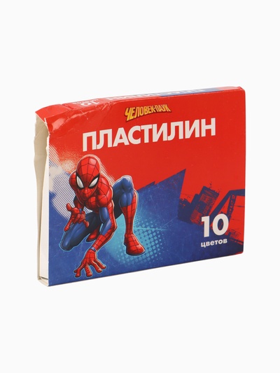 УЦЕНКА Пластилин 10 цветов 150 г «Супергерой», Человек-паук