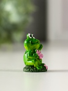 Фигурка полистоун «Лягушонок на полянке», 2×1.8×3.5 см, МИКС - Фото 4
