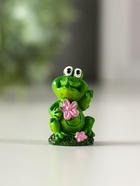 Фигурка полистоун «Лягушонок на полянке», 2×1.8×3.5 см, МИКС - Фото 4