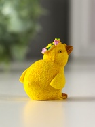 Фигурка полистоун «Цыплёнок в веночке или с гнездом», 4?3?4 см, МИКС (комплект 2 шт) - фото 59415540 Фигурка полистоун «Цыплёнок в веночке или с гнездом», 4?3?4 см, МИКС (комплект 2 шт) - фото 59415540