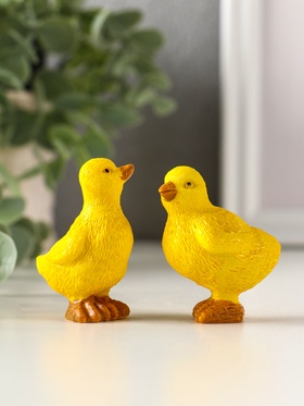 Фигурка полистоун «Утёнок или Цыплёнок», 4.9×3×5.6 см, МИКС