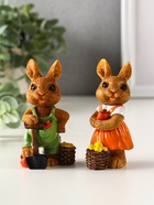 Фигурка полистоун «Зайчик-огородник с корзиной с урожаем», 4.8×3.2×9 см, МИКС - фото 809290698 Фигурка полистоун «Зайчик-огородник с корзиной с урожаем», 4.8×3.2×9 см, МИКС - фото 809290698