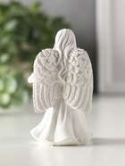 Фигурка полистоун «Девушка-ангел с ребёнком», белый, 5.2×4.2×8.3 см, МИКС - Фото 4