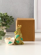 Фигурка - подставка полистоун «Зайчики пасхальные», набор 2 шт., 5.3×10×10 см - Фото 6