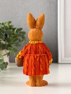 Фигурка полистоун «Зайка в вязанном платье с корзиной яиц», 5.5×8.2×16 см - фото 809290762 Фигурка полистоун «Зайка в вязанном платье с корзиной яиц», 5.5×8.2×16 см - фото 809290762