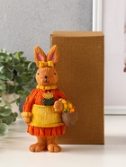 Фигурка полистоун «Зайка в вязанном платье с корзиной яиц», 5.5×8.2×16 см - фото 809290764 Фигурка полистоун «Зайка в вязанном платье с корзиной яиц», 5.5×8.2×16 см - фото 809290764