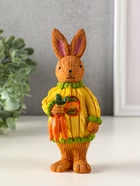 Фигурка полистоун «Заяц в вязанном свитере с охапкой моркови», 6.5×6.5×15.5 см - фото 809290765 Фигурка полистоун «Заяц в вязанном свитере с охапкой моркови», 6.5×6.5×15.5 см - фото 809290765