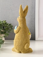 Фигурка полистоун «Зайка вязанный с пасхальными яичками», 8×10.5×23 см - фото 809290781 Фигурка полистоун «Зайка вязанный с пасхальными яичками», 8×10.5×23 см - фото 809290781