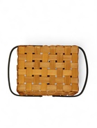 Корзина плетёная для хранения, 28×23×16 см, ручка h=15 см, деревянная, коричневая, Greengo 10906624