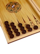 Настольная игра 2 в 1 «Огненная лошадь»: нарды, шашки, деревянные - Фото 11