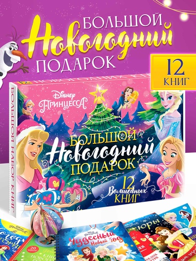 Подарочный набор «Новогодний бал принцесс», 12 книг