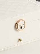 Шкатулка для украшений «Стёганная», 2 яруса, белая, 17.5×23.5×10.5 см - Фото 2