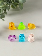 Набор фигурок флуоресцентные «Капибары», 6 шт., полистоун, 1.7×2 см - Фото 2