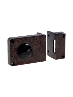 Замок дверной LOCKLAND, накладной, 100х70х55 мм, цвет коричневый