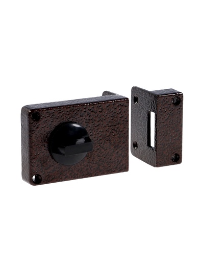 Замок дверной LOCKLAND, накладной, 100×70×55 мм, коричневый