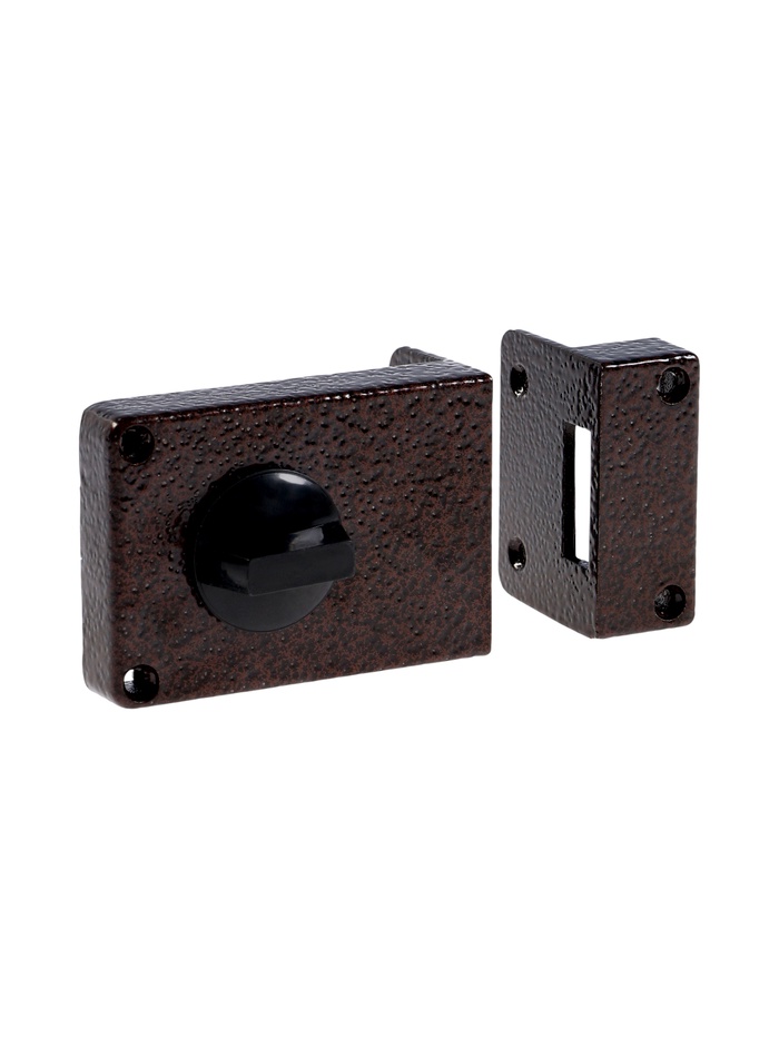 Замок дверной LOCKLAND, накладной, 100×70×55 мм, коричневый - Фото 1