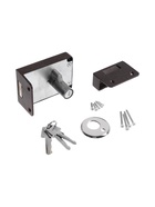 Замок дверной LOCKLAND, накладной, 100х70х55 мм, цвет коричневый - фото 809290927