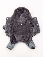 Комбинезон «Лапландия», с подкладом, размер S (ДС 25, ОГ 35, ОШ 25 см), серый/бордо - фото 59415791