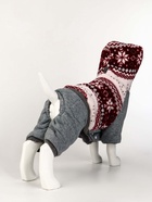 Комбинезон «Лапландия», с подкладом, размер S (ДС 25, ОГ 35, ОШ 25 см), серый/бордо - фото 59415785