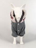 Комбинезон «Лапландия», с подкладом, размер L (ДС 35, ОГ 45, ОШ 35 см), серый/бордо - фото 59415796