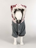 Комбинезон «Лапландия», с подкладом, размер L (ДС 35, ОГ 45, ОШ 35 см), серый/бордо - фото 59415801