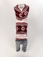 Комбинезон «Лапландия», с подкладом, размер L (ДС 35, ОГ 45, ОШ 35 см), серый/бордо - фото 59415802