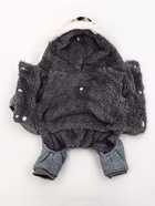 Комбинезон «Лапландия», с подкладом, размер S (ДС 25, ОГ 35, ОШ 25 см), серый/коричневый - фото 809290969