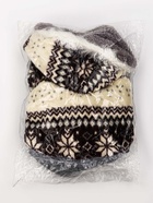 Комбинезон «Лапландия», с подкладом, размер S (ДС 25, ОГ 35, ОШ 25 см), серый/коричневый - фото 809290970