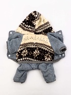 Комбинезон «Лапландия», с подкладом, размер M (ДС 30, ОГ 40, ОШ 30 см), серый/коричневый 10914438